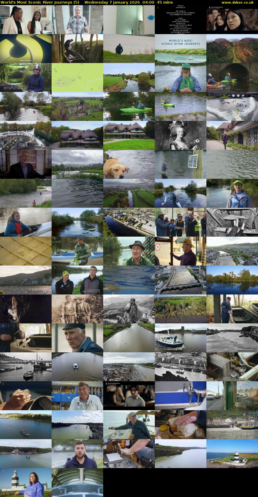 World's Most Scenic River Journeys (5) Wednesday 7 January 2026 04:00 - 04:45