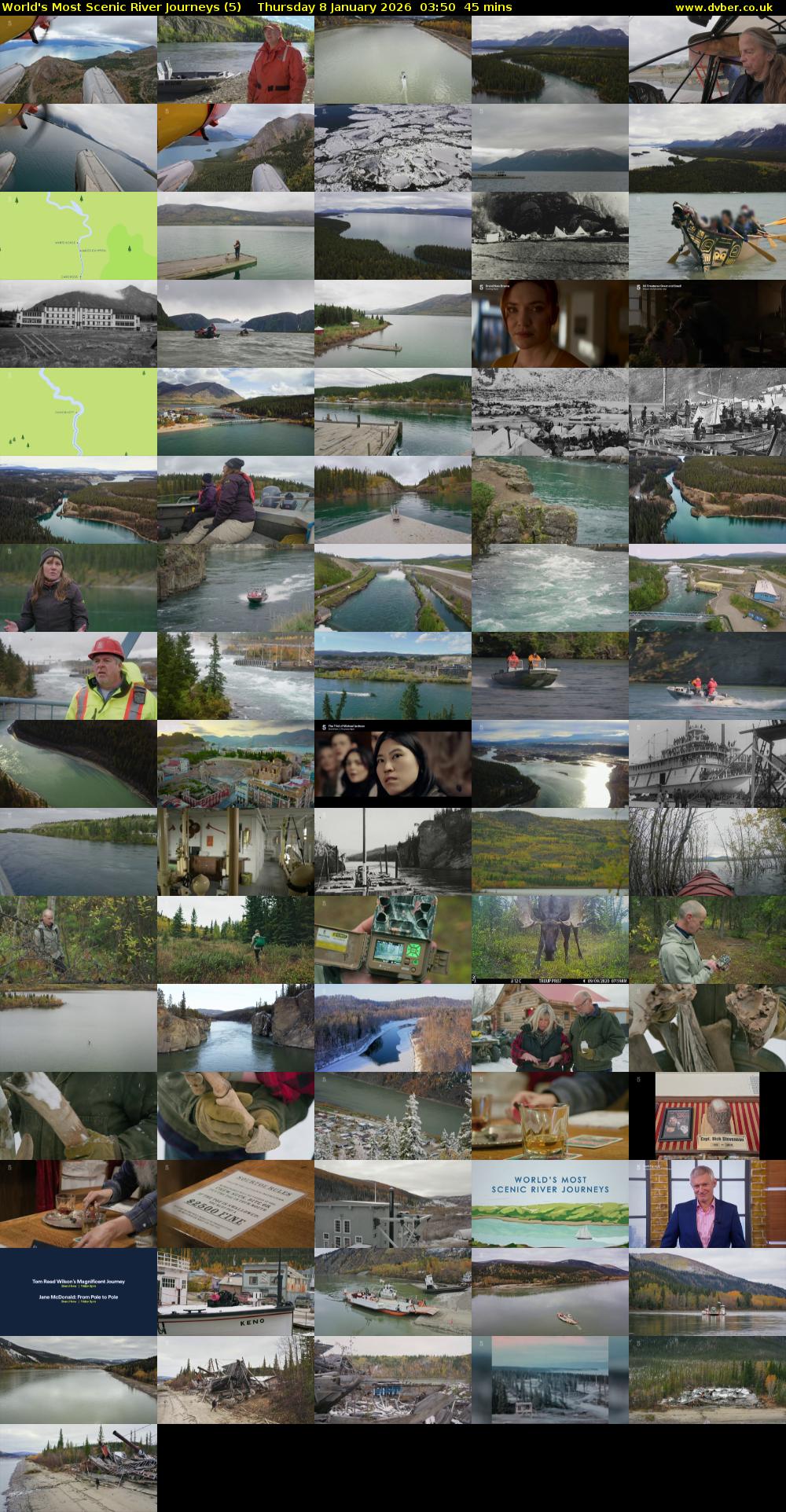 World's Most Scenic River Journeys (5) Thursday 8 January 2026 03:50 - 04:35