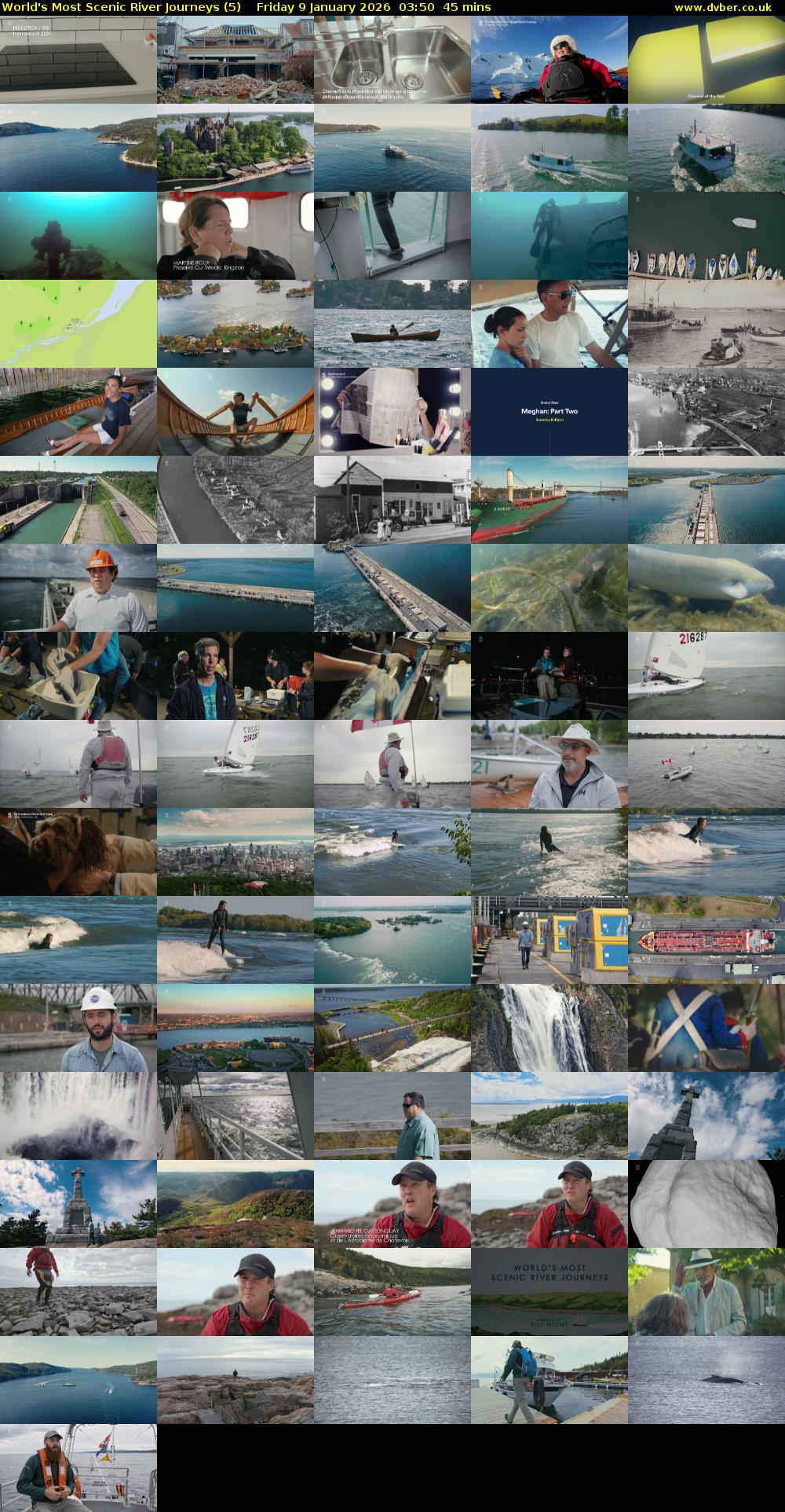 World's Most Scenic River Journeys (5) Friday 9 January 2026 03:50 - 04:35