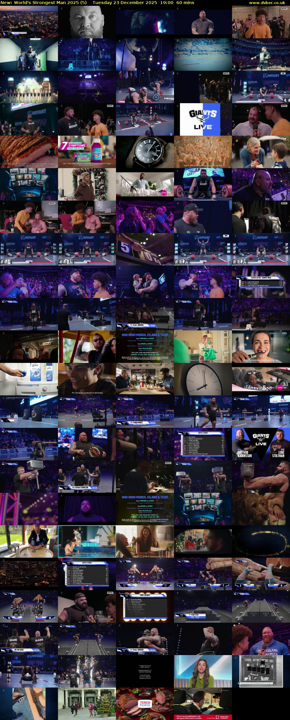 World's Strongest Man 2025 (5) Tuesday 23 December 2025 19:00 - 20:00