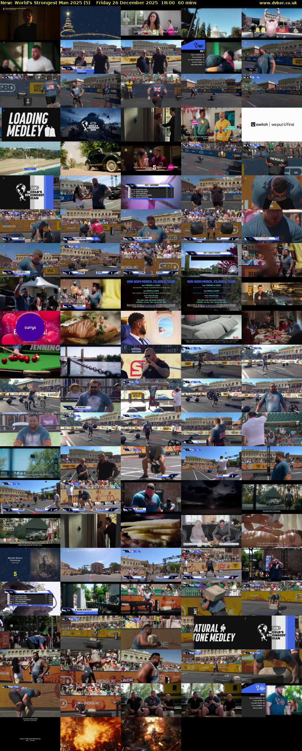 World's Strongest Man 2025 (5) Friday 26 December 2025 18:00 - 19:00