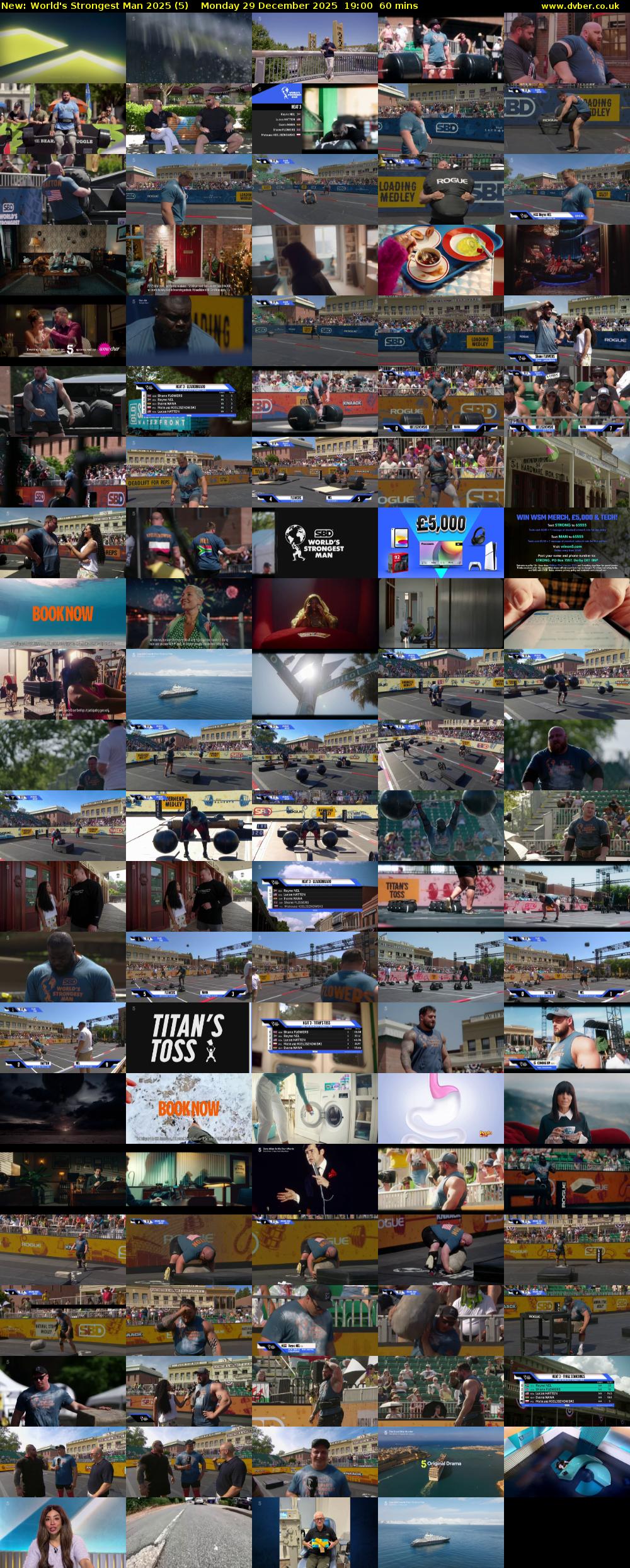 World's Strongest Man 2025 (5) Monday 29 December 2025 19:00 - 20:00