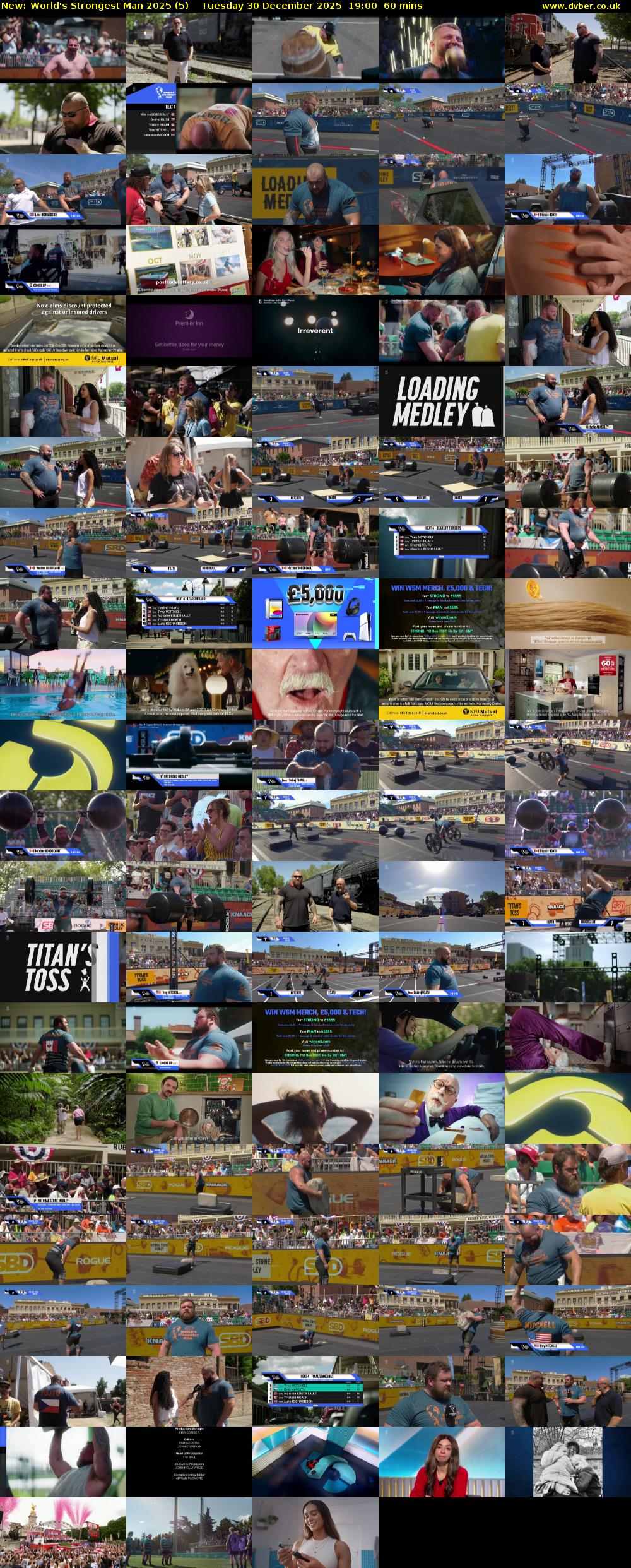 World's Strongest Man 2025 (5) Tuesday 30 December 2025 19:00 - 20:00