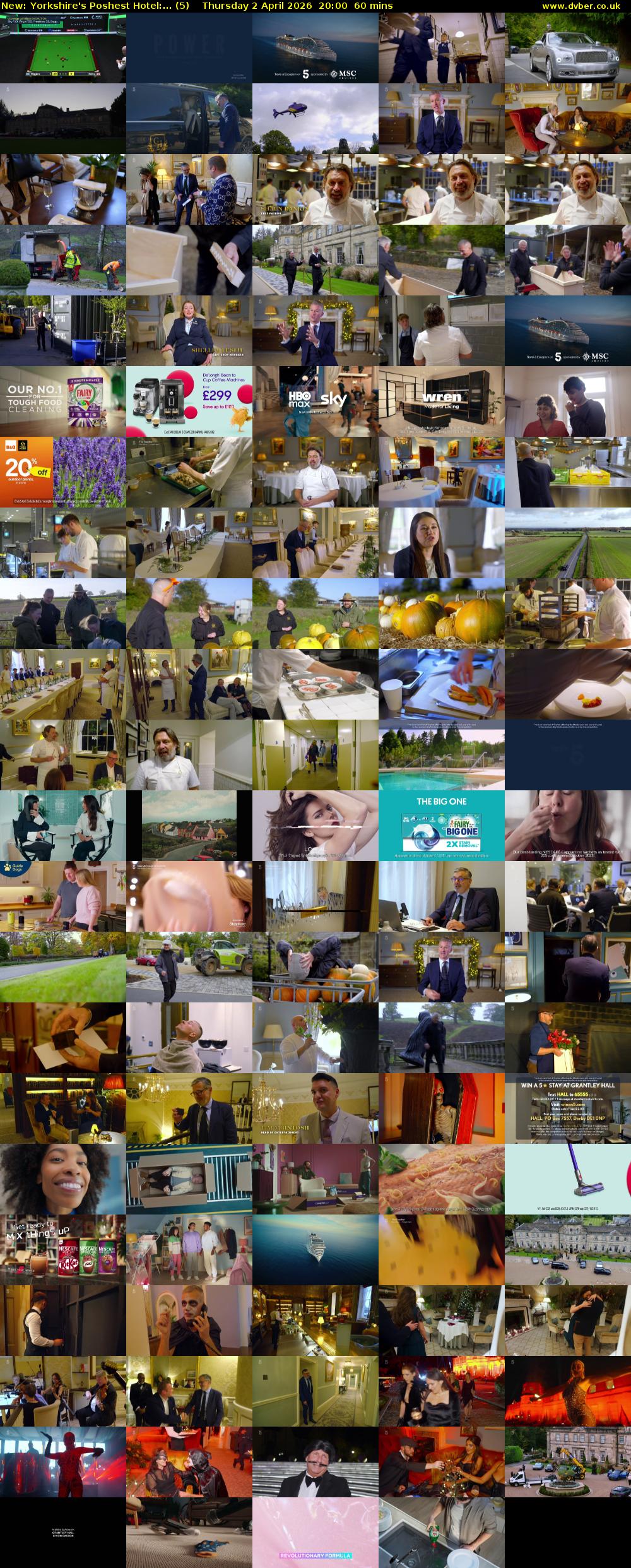 Yorkshire's Poshest Hotel:... (5) Thursday 2 April 2026 20:00 - 21:00