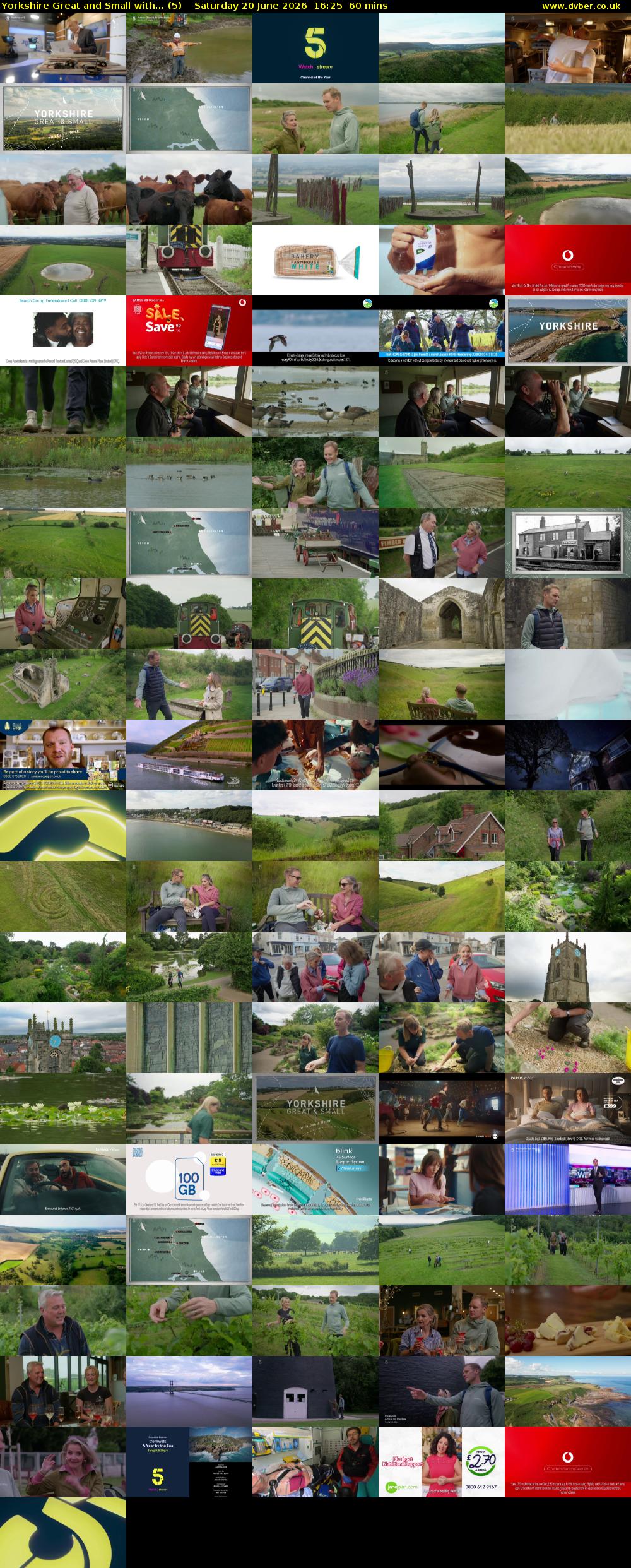 Yorkshire Great and Small with... (5) Saturday 20 June 2026 16:25 - 17:25