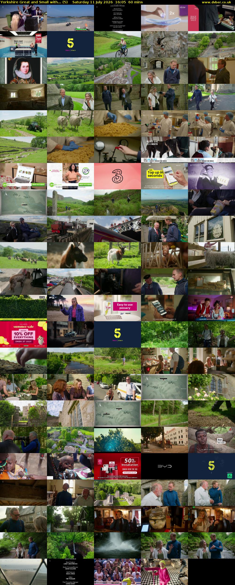 Yorkshire Great and Small with... (5) Saturday 11 July 2026 16:05 - 17:05