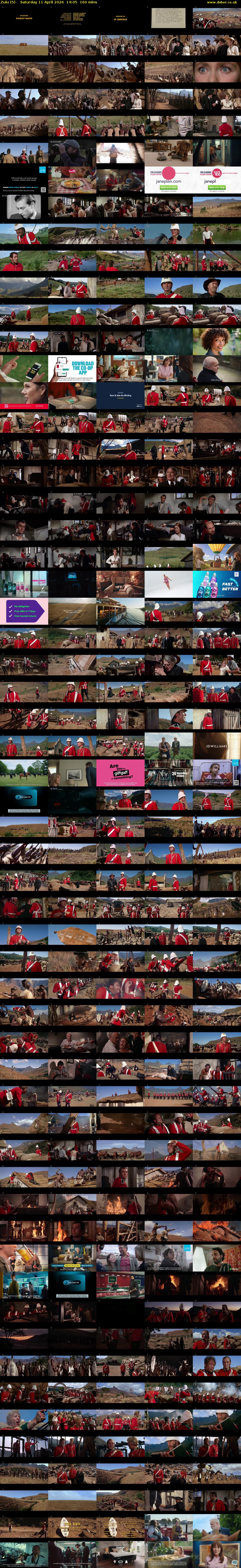 Zulu (5) Saturday 11 April 2026 14:05 - 16:45