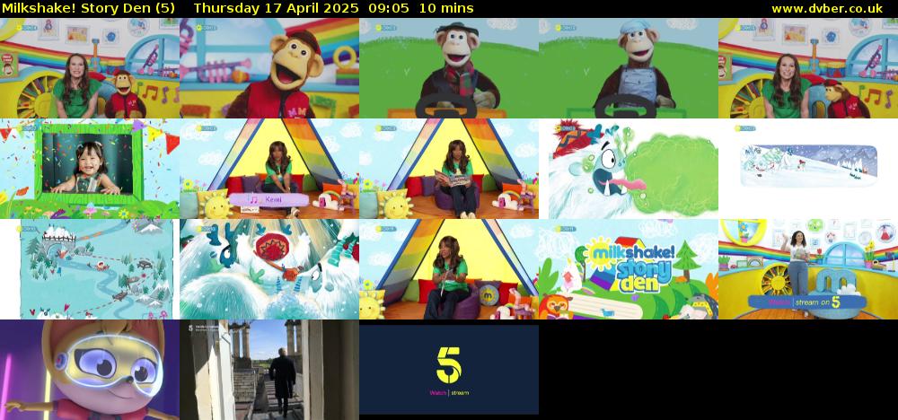 milkshake! Story Den (5) Thursday 17 April 2025 09:05 - 09:15