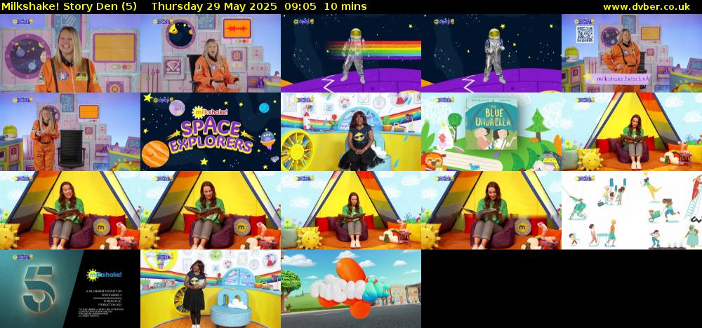 milkshake! Story Den (5) Thursday 29 May 2025 09:05 - 09:15