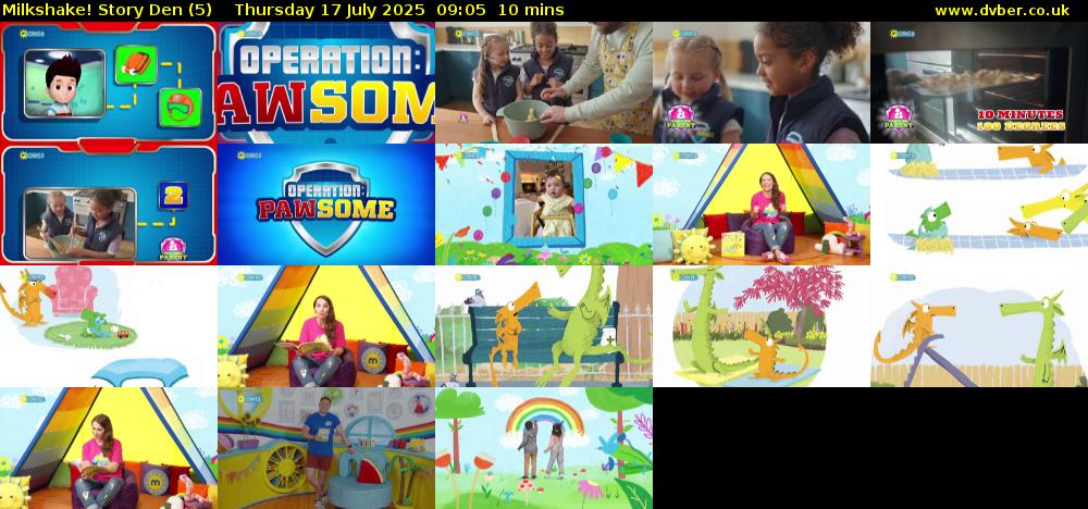 milkshake! Story Den (5) Thursday 17 July 2025 09:05 - 09:15