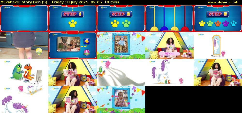 milkshake! Story Den (5) Friday 18 July 2025 09:05 - 09:15