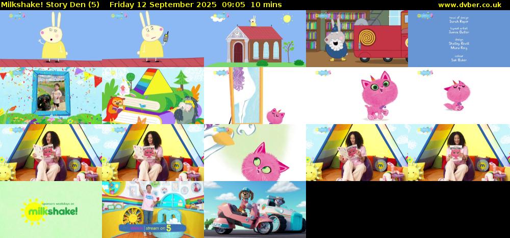 milkshake! Story Den (5) Friday 12 September 2025 09:05 - 09:15