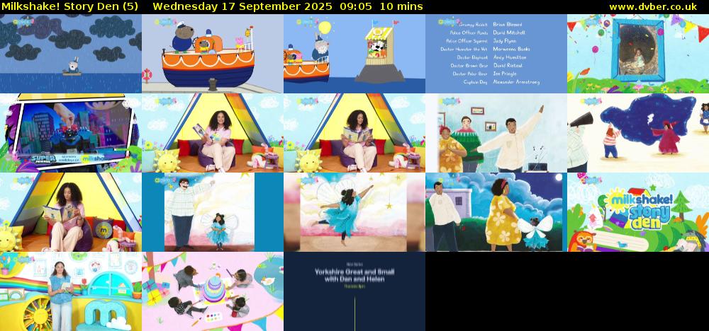milkshake! Story Den (5) Wednesday 17 September 2025 09:05 - 09:15