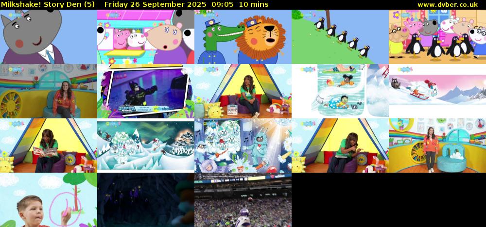 milkshake! Story Den (5) Friday 26 September 2025 09:05 - 09:15