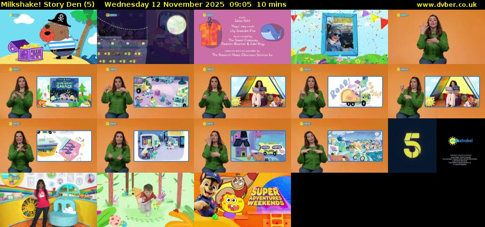 milkshake! Story Den (5) Wednesday 12 November 2025 09:05 - 09:15