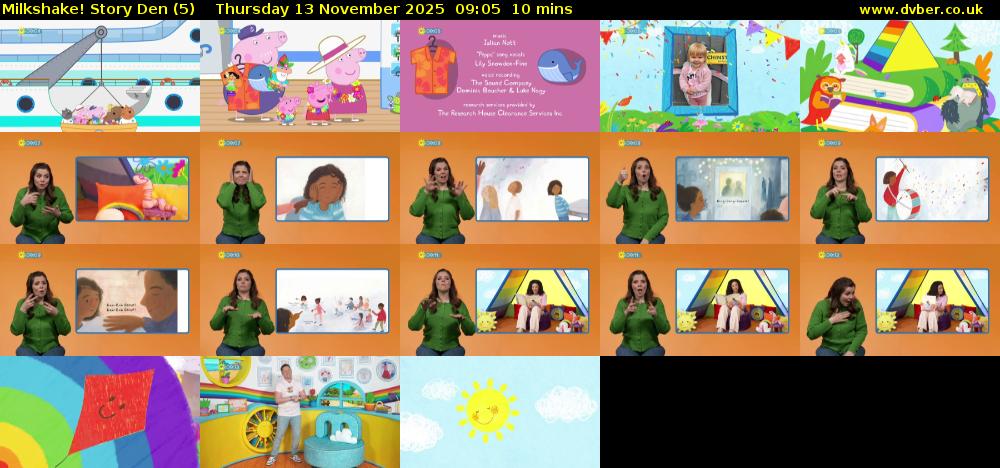 milkshake! Story Den (5) Thursday 13 November 2025 09:05 - 09:15