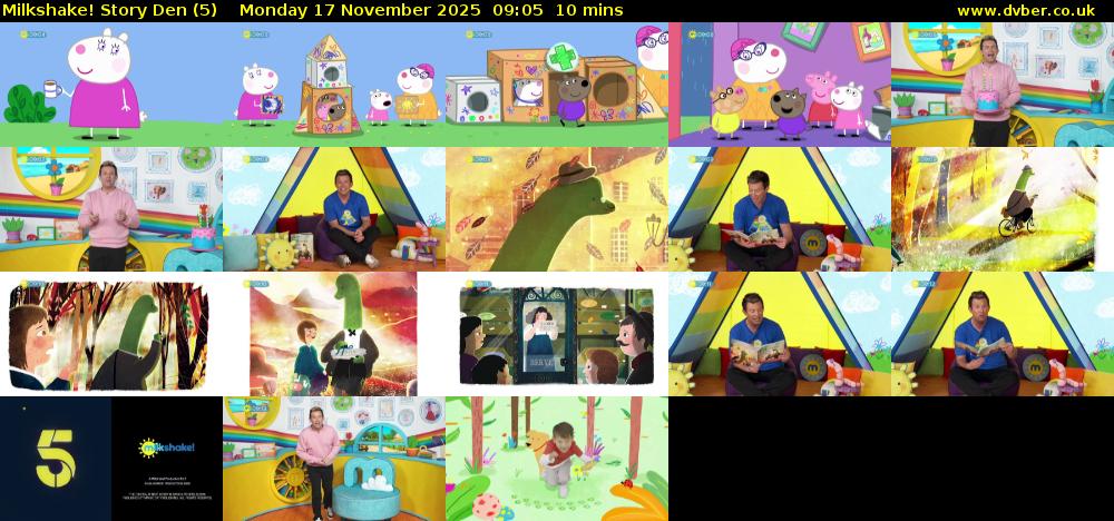 milkshake! Story Den (5) Monday 17 November 2025 09:05 - 09:15