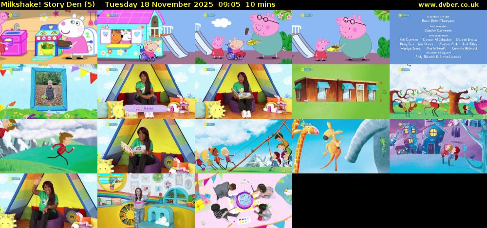 milkshake! Story Den (5) Tuesday 18 November 2025 09:05 - 09:15