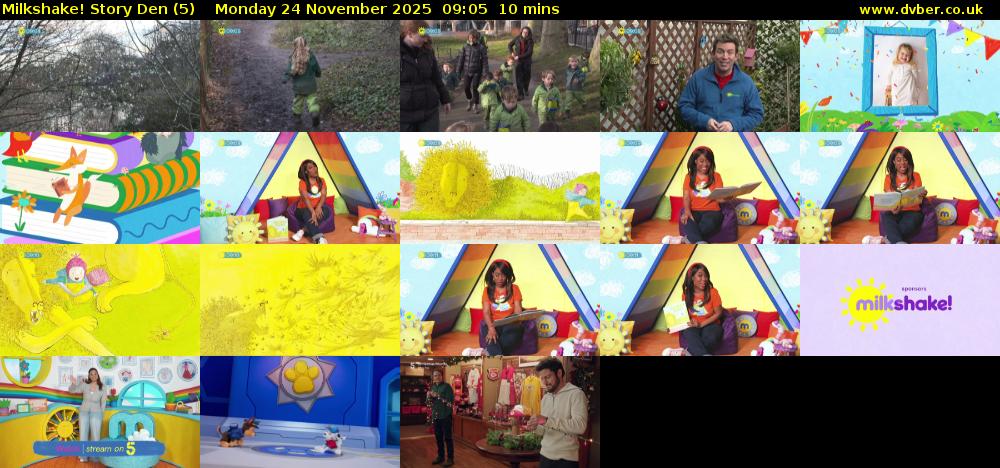 milkshake! Story Den (5) Monday 24 November 2025 09:05 - 09:15