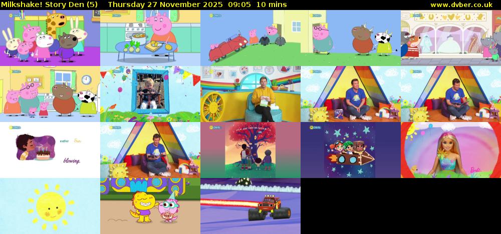 milkshake! Story Den (5) Thursday 27 November 2025 09:05 - 09:15