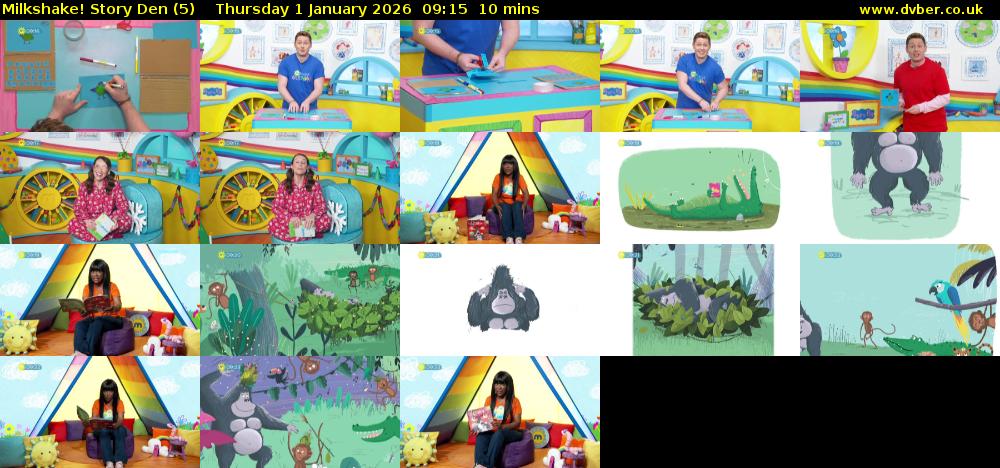 milkshake! Story Den (5) Thursday 1 January 2026 09:15 - 09:25