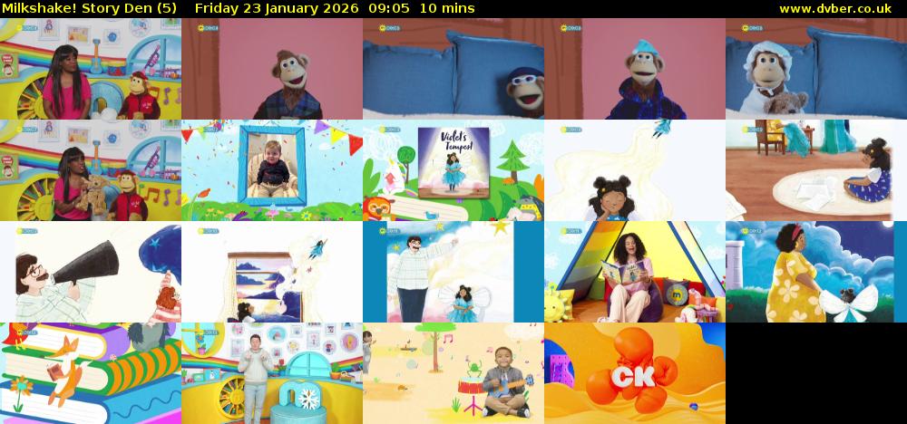milkshake! Story Den (5) Friday 23 January 2026 09:05 - 09:15