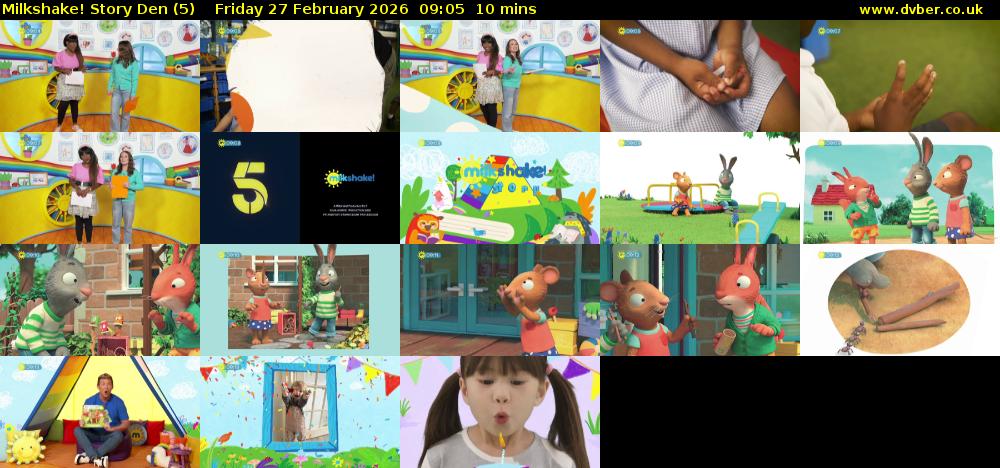 milkshake! Story Den (5) Friday 27 February 2026 09:05 - 09:15