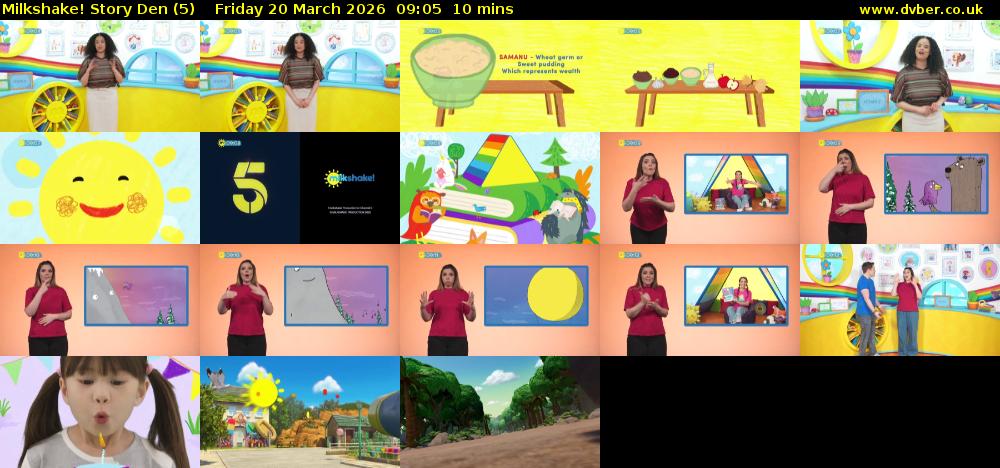 milkshake! Story Den (5) Friday 20 March 2026 09:05 - 09:15