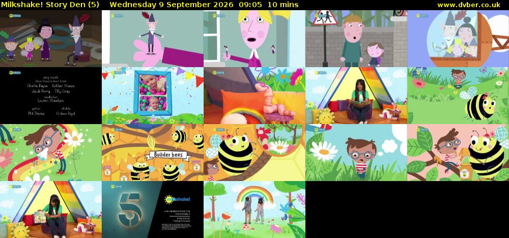 milkshake! Story Den (5) Wednesday 9 September 2026 09:05 - 09:15