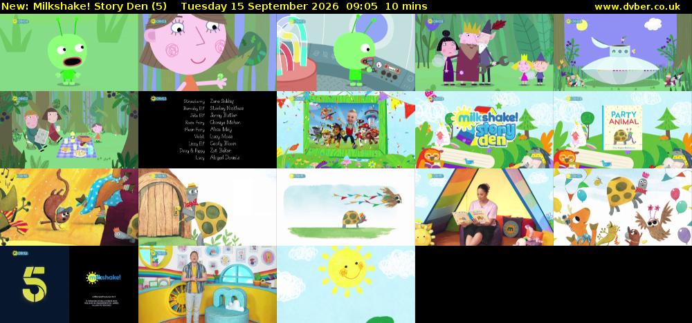 milkshake! Story Den (5) Tuesday 15 September 2026 09:05 - 09:15