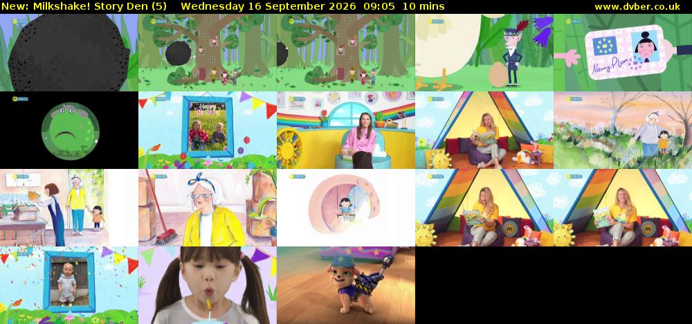 milkshake! Story Den (5) Wednesday 16 September 2026 09:05 - 09:15