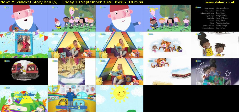 milkshake! Story Den (5) Friday 18 September 2026 09:05 - 09:15