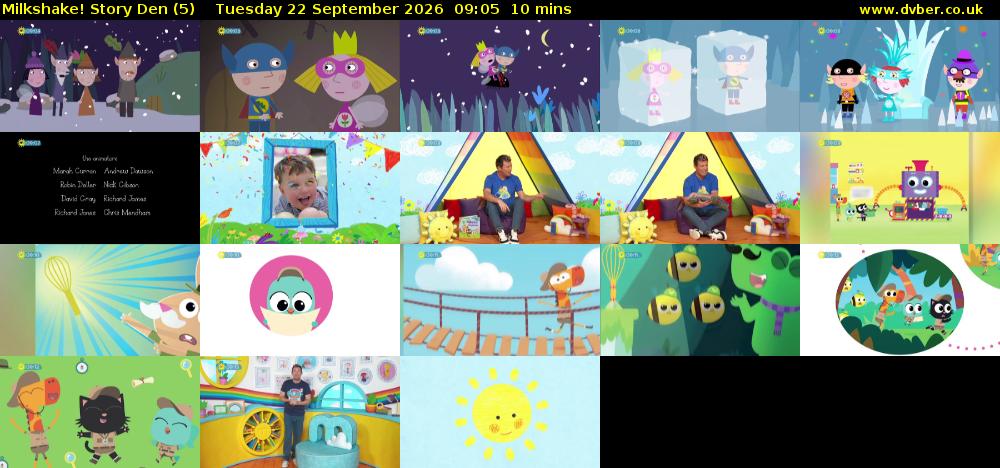 milkshake! Story Den (5) Tuesday 22 September 2026 09:05 - 09:15