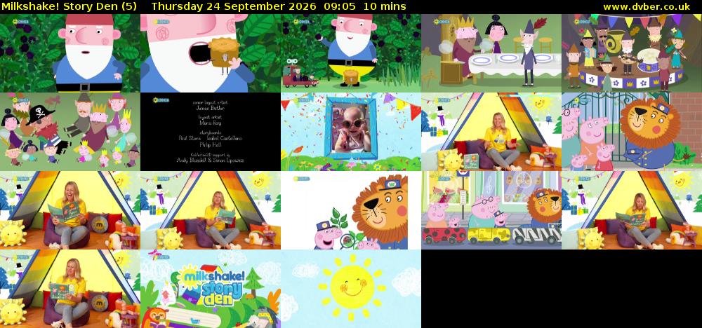 milkshake! Story Den (5) Thursday 24 September 2026 09:05 - 09:15