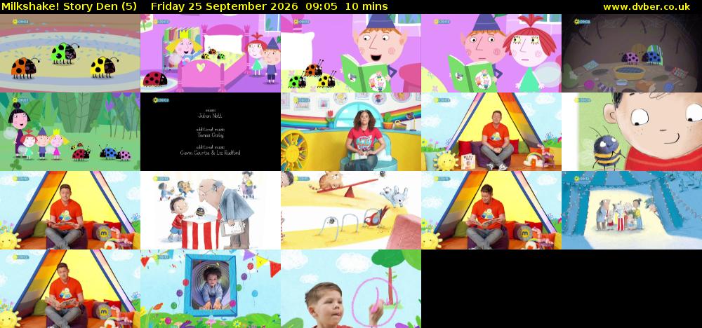 milkshake! Story Den (5) Friday 25 September 2026 09:05 - 09:15