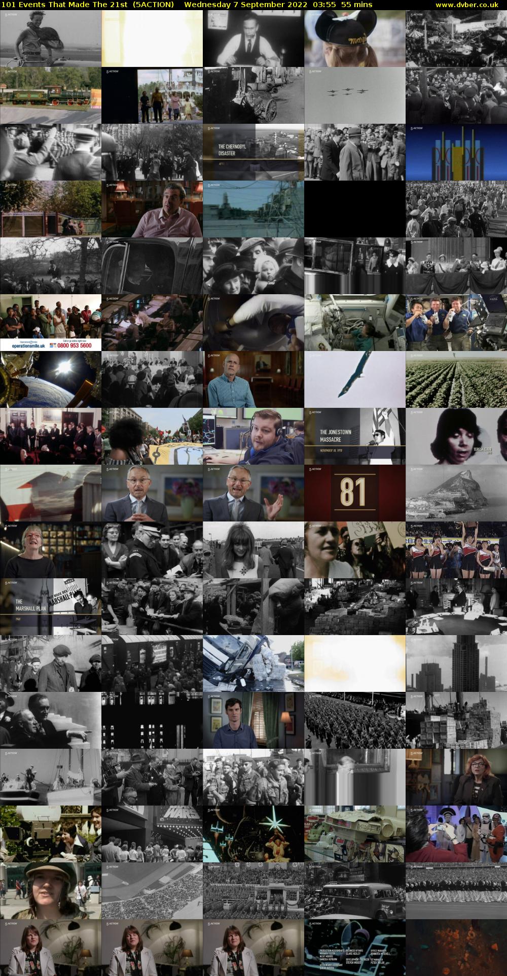 101 Events That Made The 21st  (5ACTION) Wednesday 7 September 2022 03:55 - 04:50