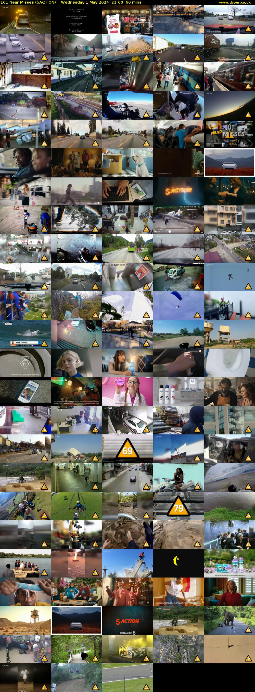 101 Near Misses (5ACTION) Wednesday 1 May 2024 21:00 - 22:00