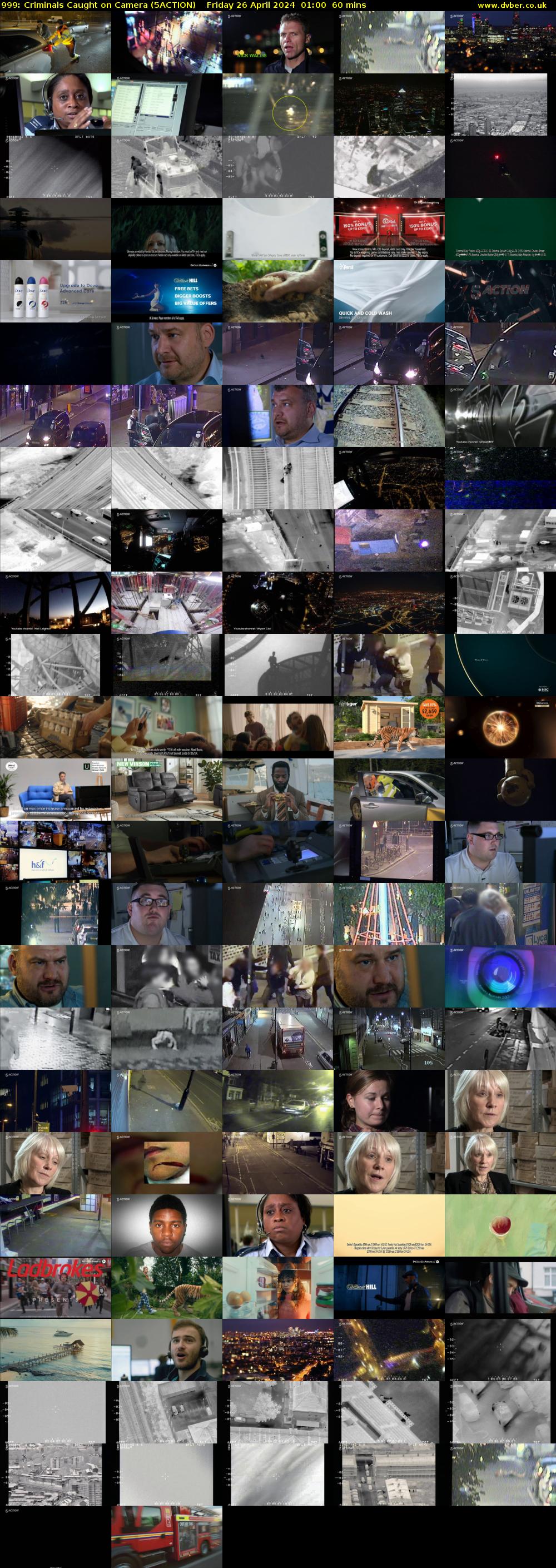 999: Criminals Caught on Camera (5ACTION) Friday 26 April 2024 01:00 - 02:00