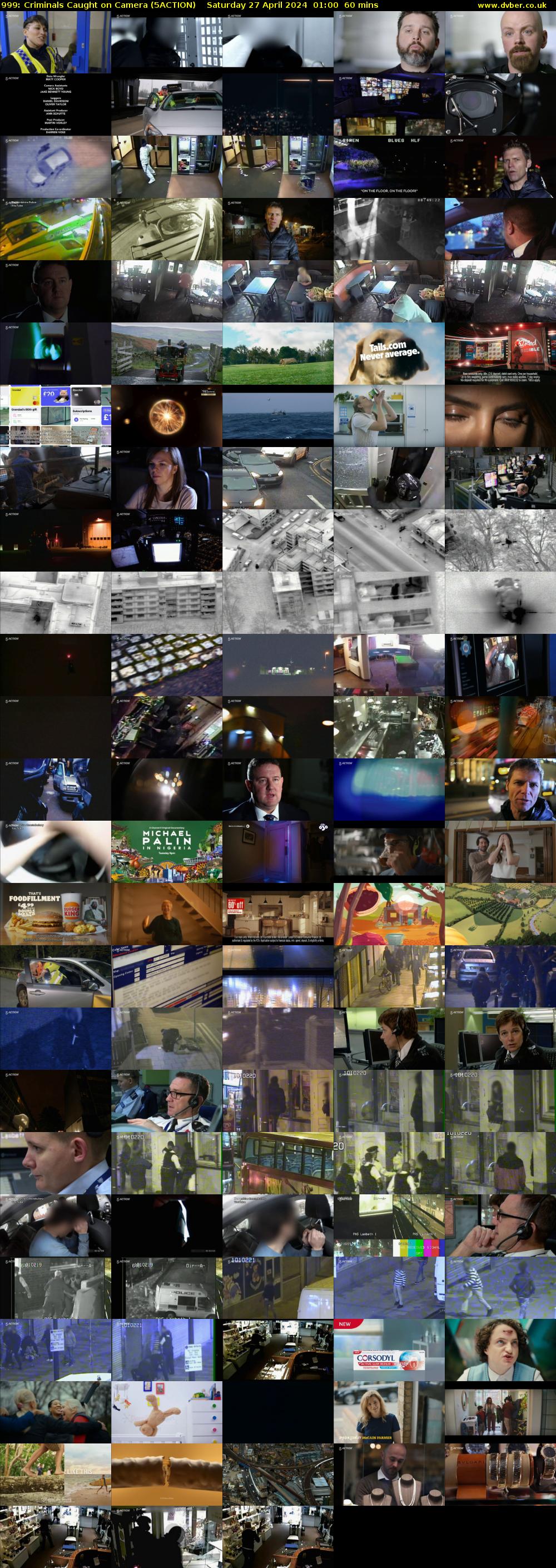 999: Criminals Caught on Camera (5ACTION) Saturday 27 April 2024 01:00 - 02:00
