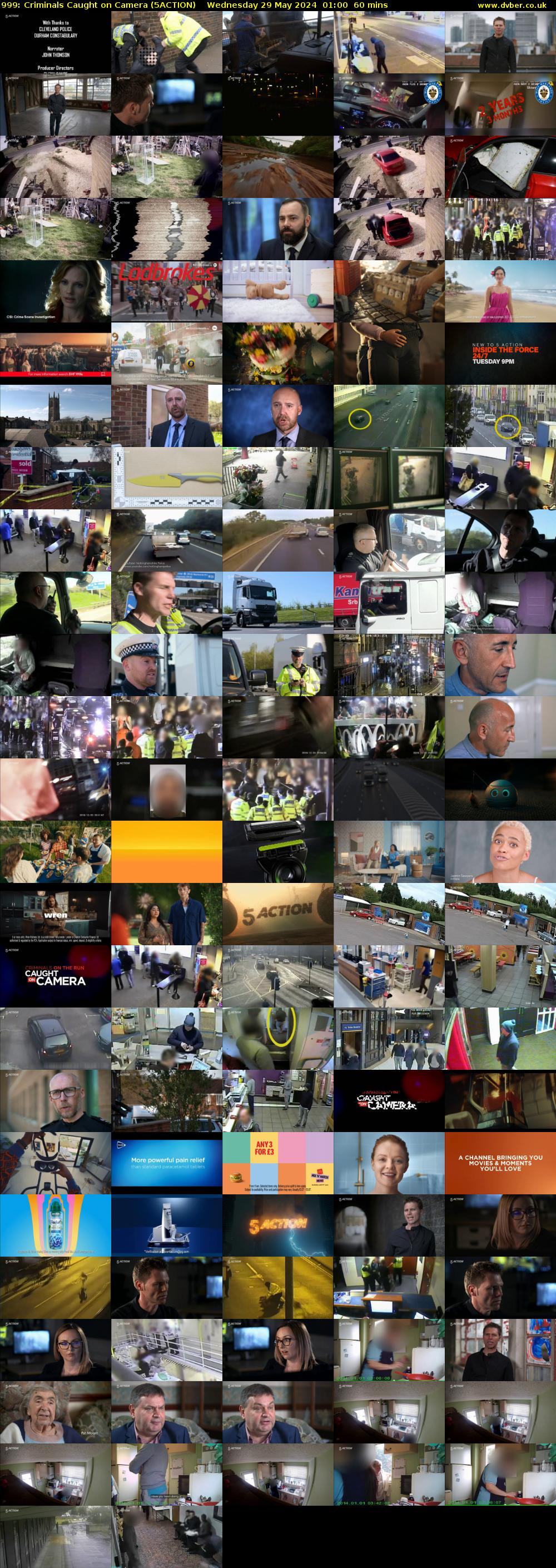 999: Criminals Caught on Camera (5ACTION) Wednesday 29 May 2024 01:00 - 02:00