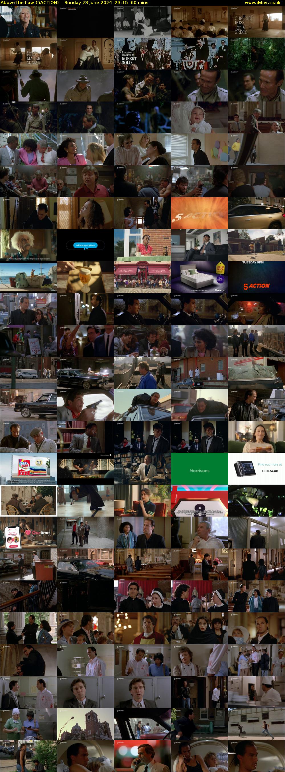 Above the Law (5ACTION) Sunday 23 June 2024 23:15 - 00:15