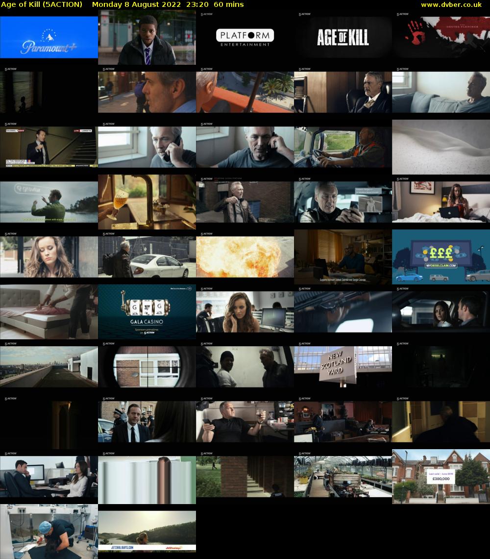 Age of Kill (5ACTION) Monday 8 August 2022 23:20 - 00:20