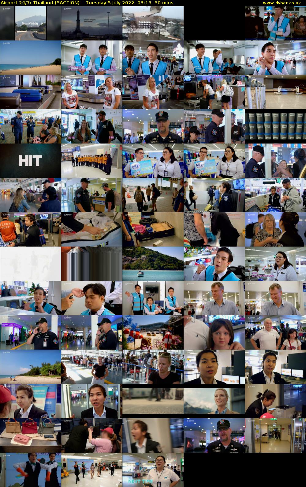 Airport 24/7: Thailand (5ACTION) Tuesday 5 July 2022 03:15 - 04:05
