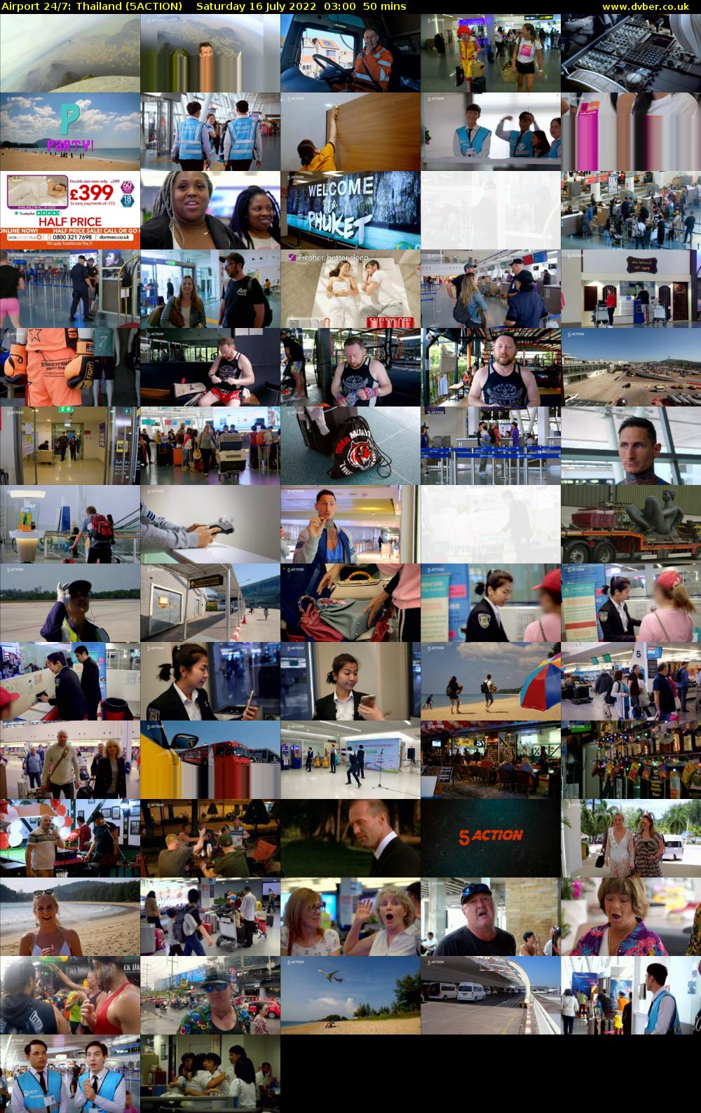 Airport 24/7: Thailand (5ACTION) Saturday 16 July 2022 03:00 - 03:50