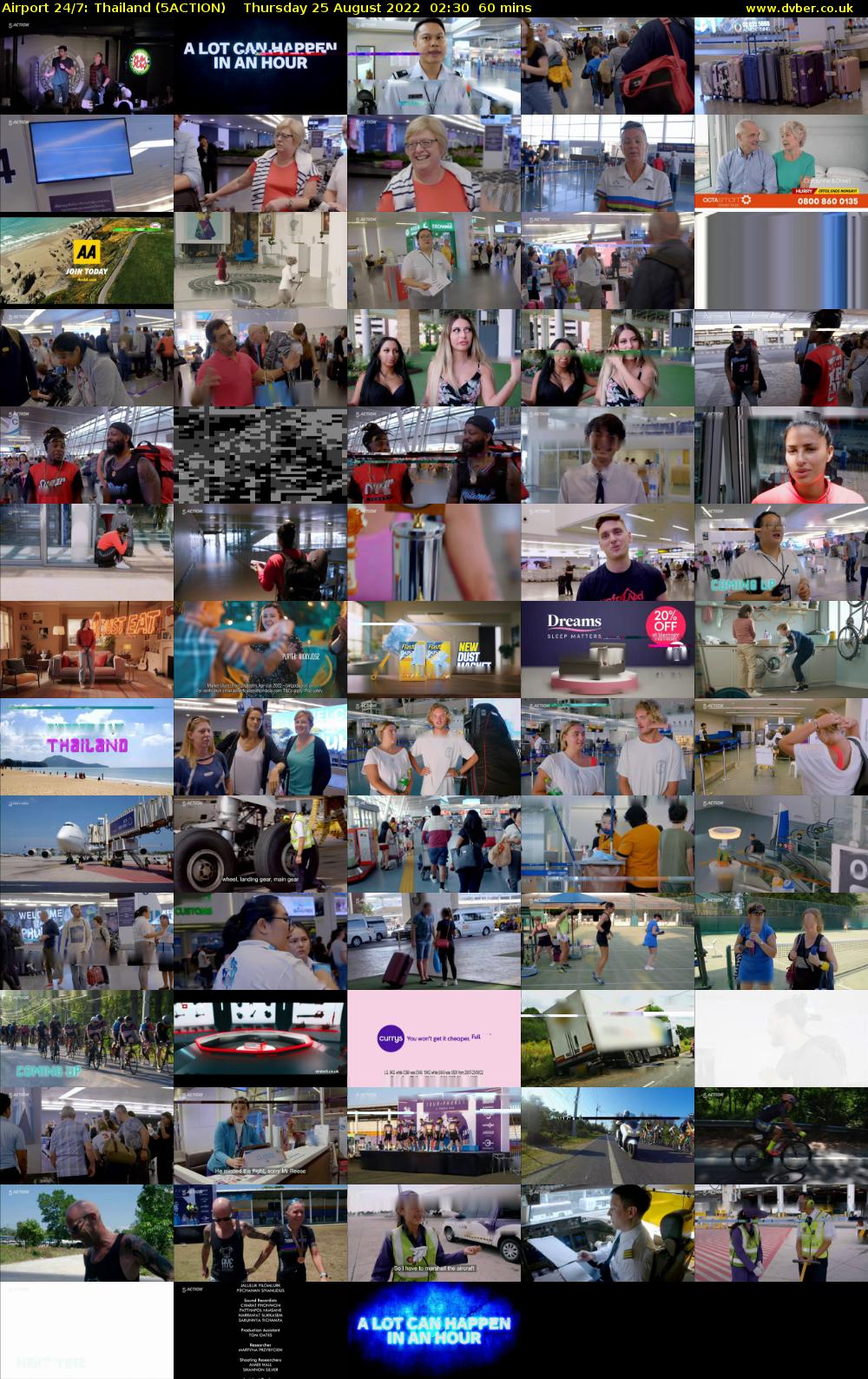 Airport 24/7: Thailand (5ACTION) Thursday 25 August 2022 02:30 - 03:30