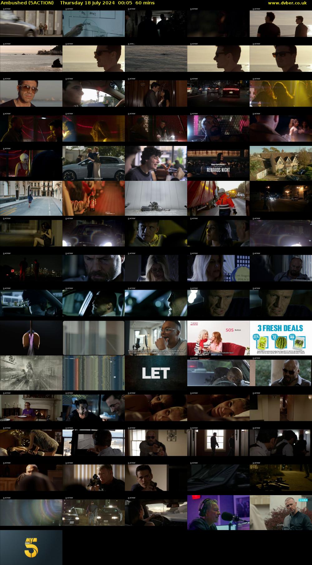 Ambushed (5ACTION) Thursday 18 July 2024 00:05 - 01:05