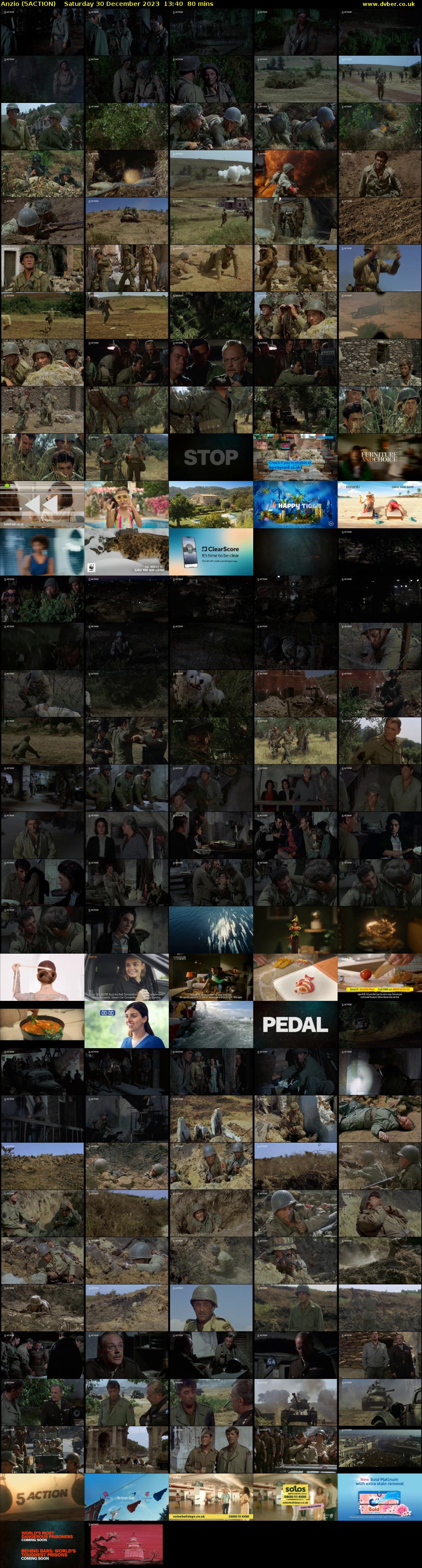 Anzio (5ACTION) Saturday 30 December 2023 13:40 - 15:00