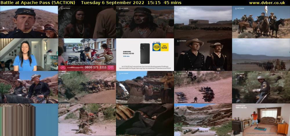 Battle at Apache Pass (5ACTION) Tuesday 6 September 2022 15:15 - 16:00