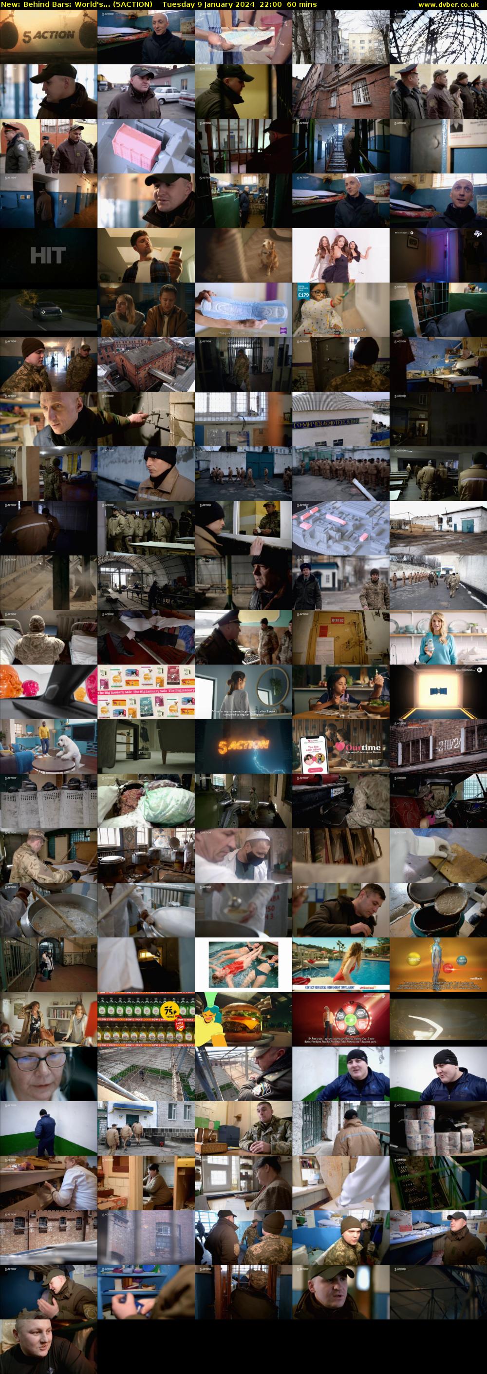 Behind Bars: World's... (5ACTION) Tuesday 9 January 2024 22:00 - 23:00