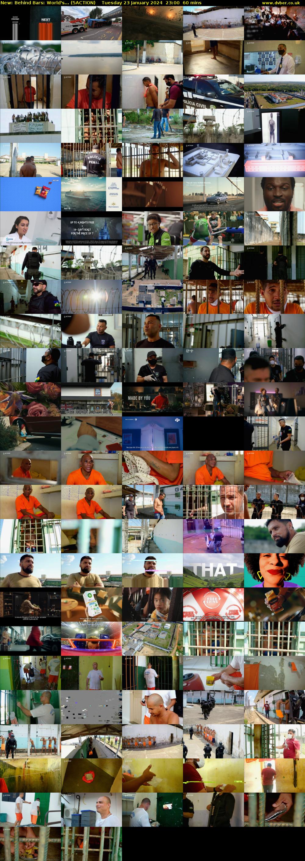 Behind Bars: World's... (5ACTION) Tuesday 23 January 2024 23:00 - 00:00